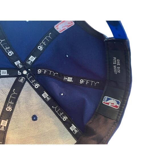 NE New Era 9Fifty Unisex Blue & Orange New York Knicks Snapback Trucker Cap OSFA - Picture 4 of 10